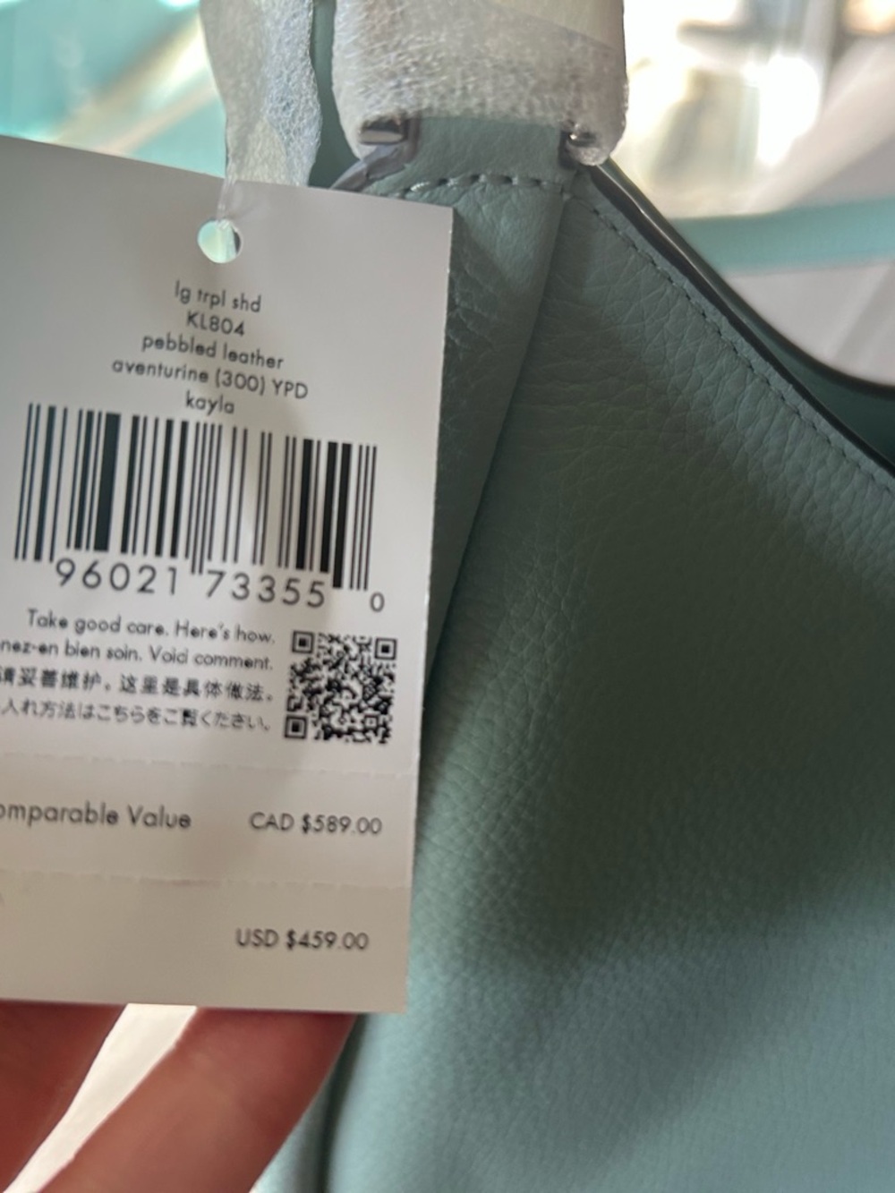 kate spade Pebbled Aventurine Kayla Hobo Purse - Picture 2 of 4